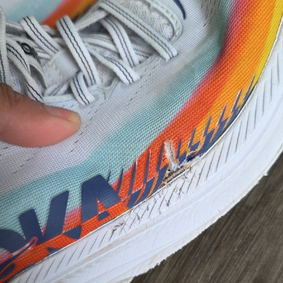 Hoka White and Multicolor Athletic Shoes - Picture 6 of 10